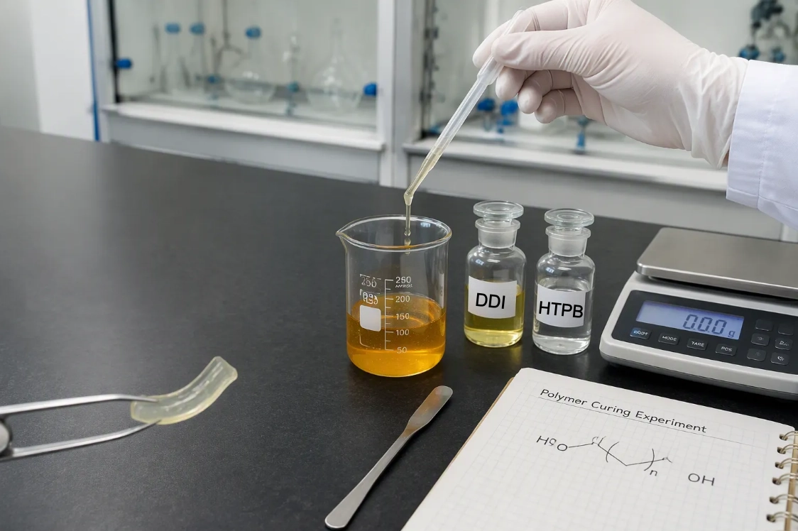 يستخدم Dimeryl Diisocyanate (DDI) كعامل معالجة لأنظمة ربط HTPB